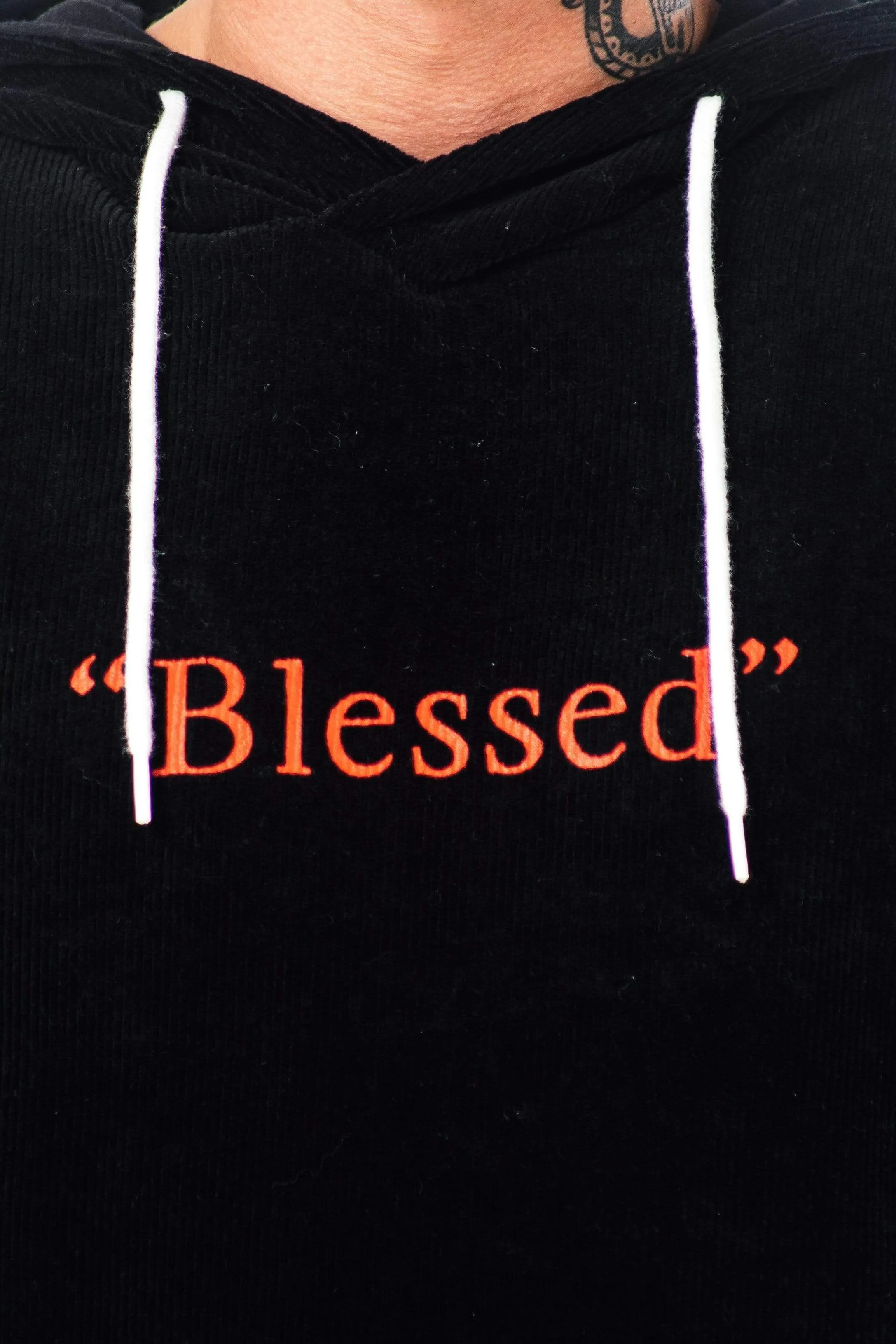 Fallen Hooded Men's Sweatshirt - Black