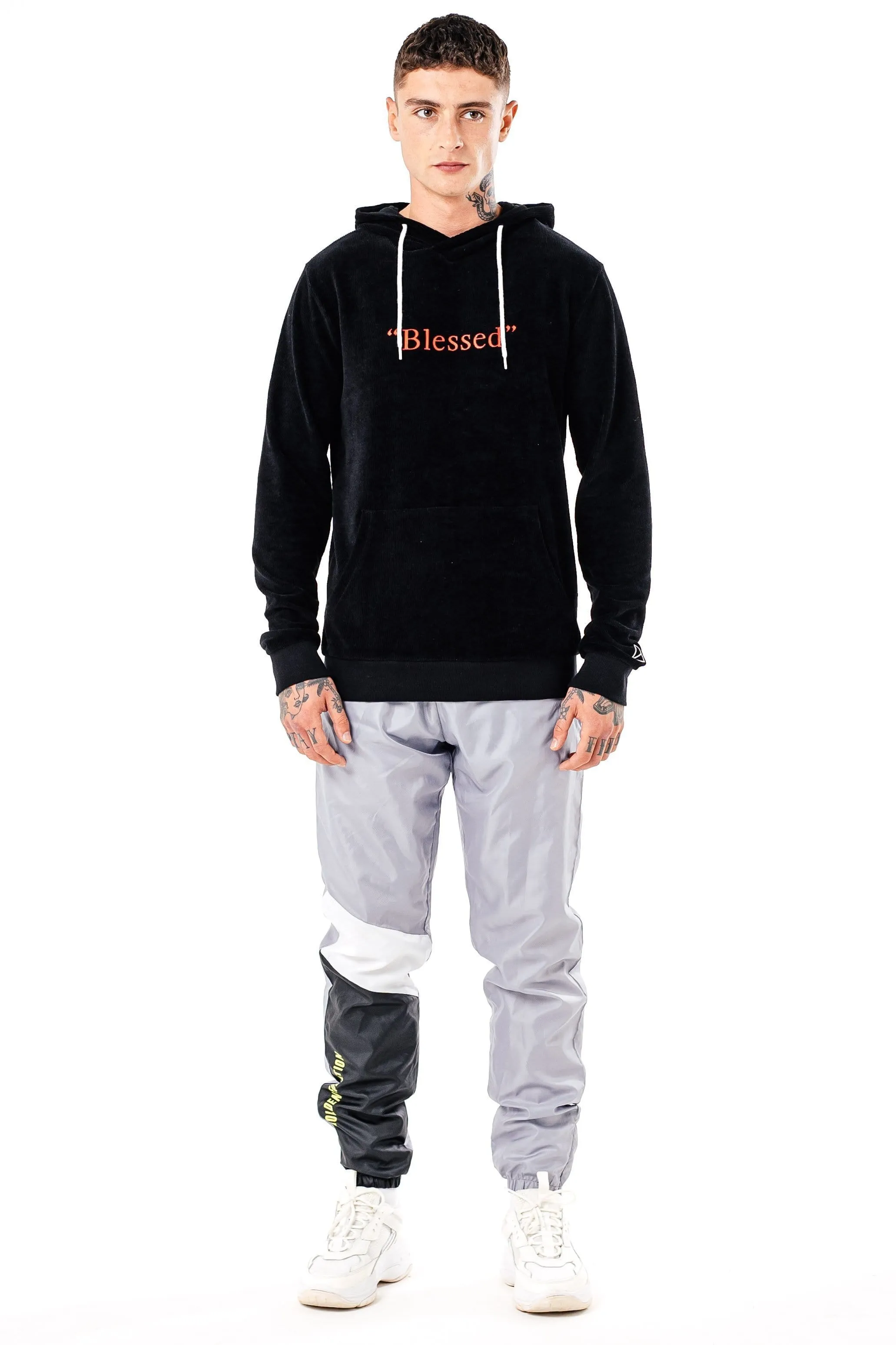 Fallen Hooded Men's Sweatshirt - Black
