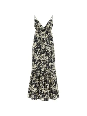 Floral Printed Satin Slip Dress