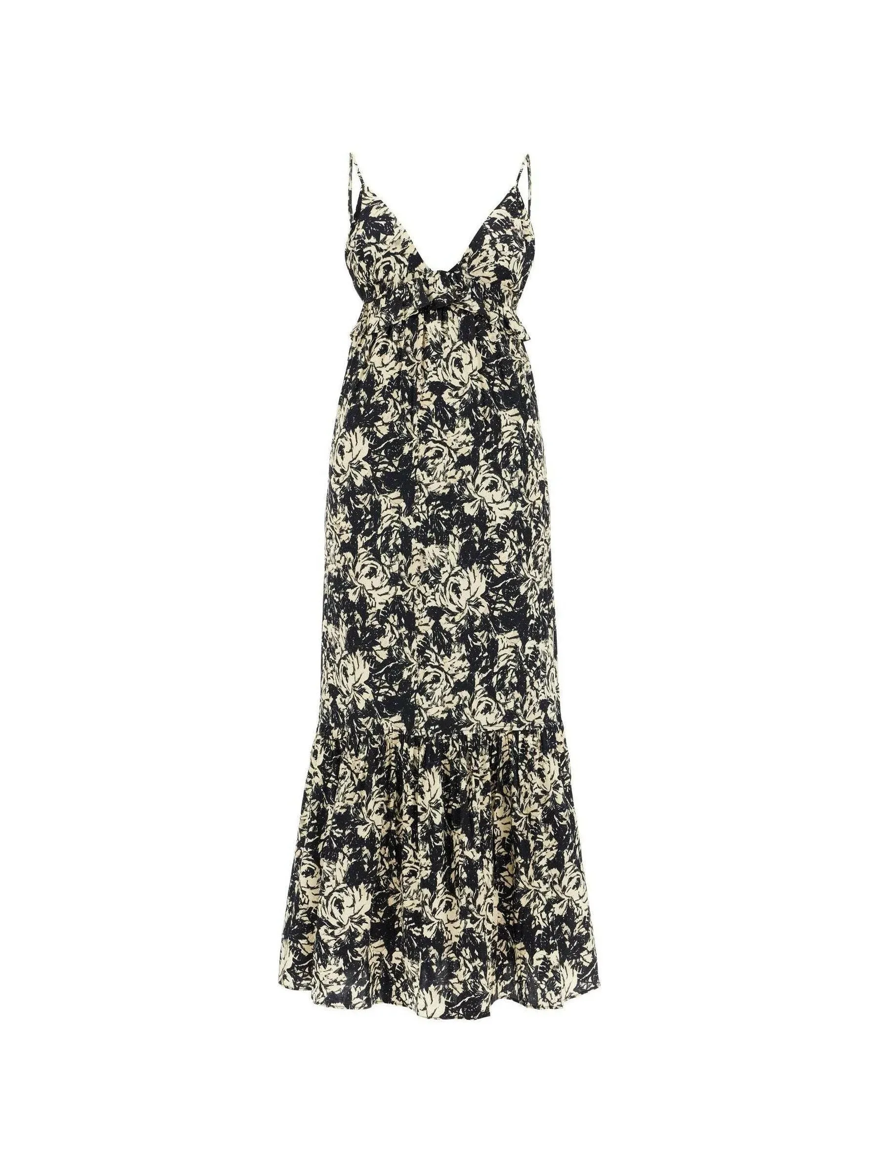 Floral Printed Satin Slip Dress