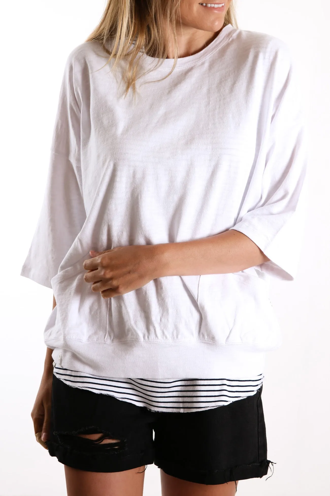 Fundamental Mazie Sweat White