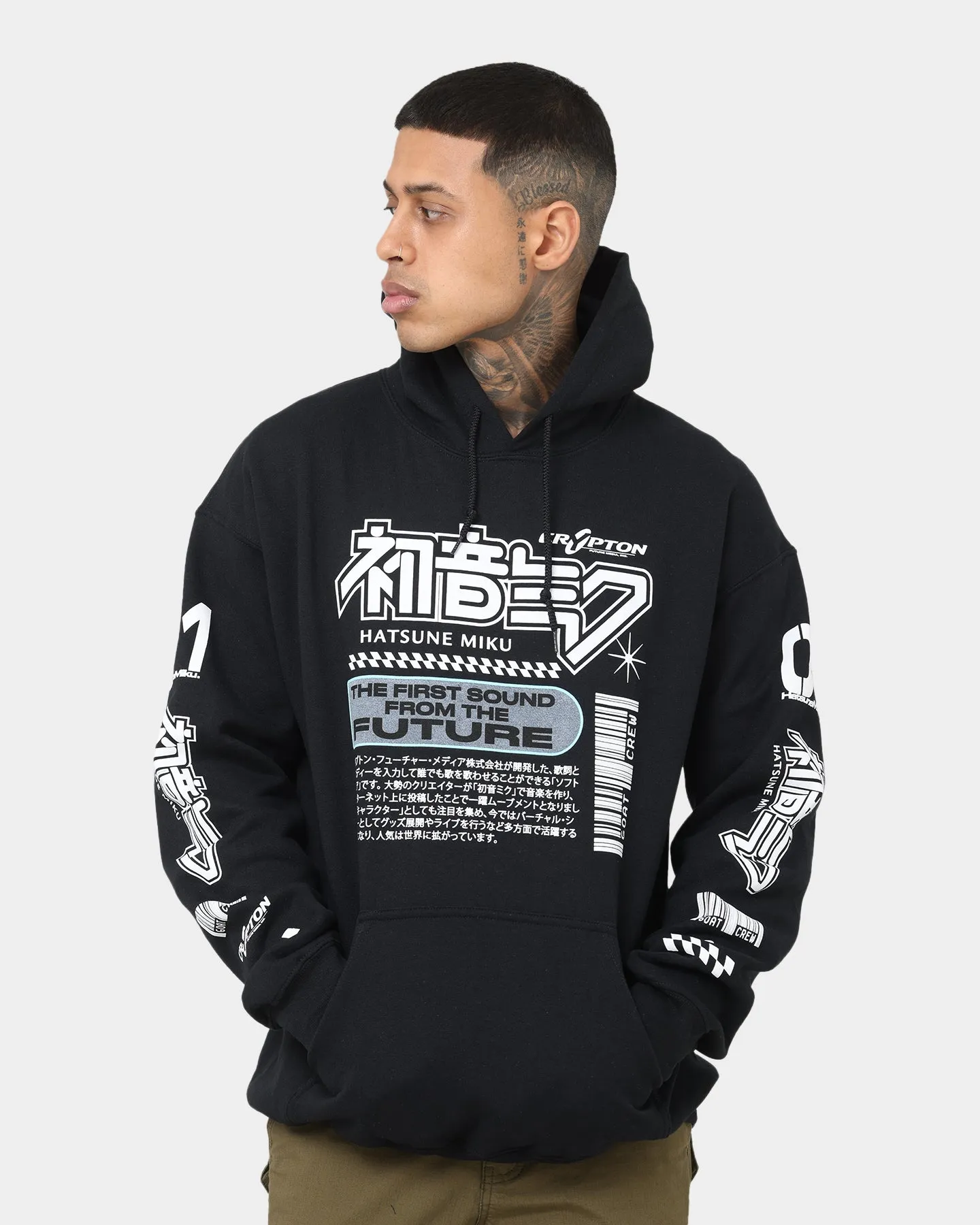 Goat Crew X Hatsune Miku Future Sound Hoodie Black