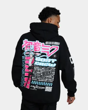 Goat Crew X Hatsune Miku Magazine Hoodie Black