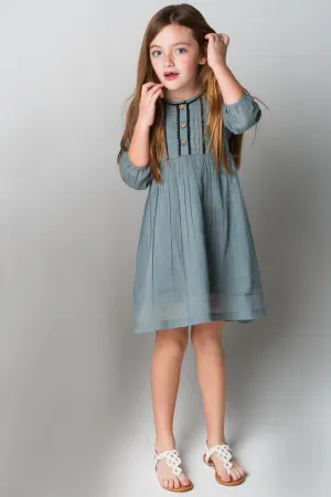 Grey Lace Detail Dress
