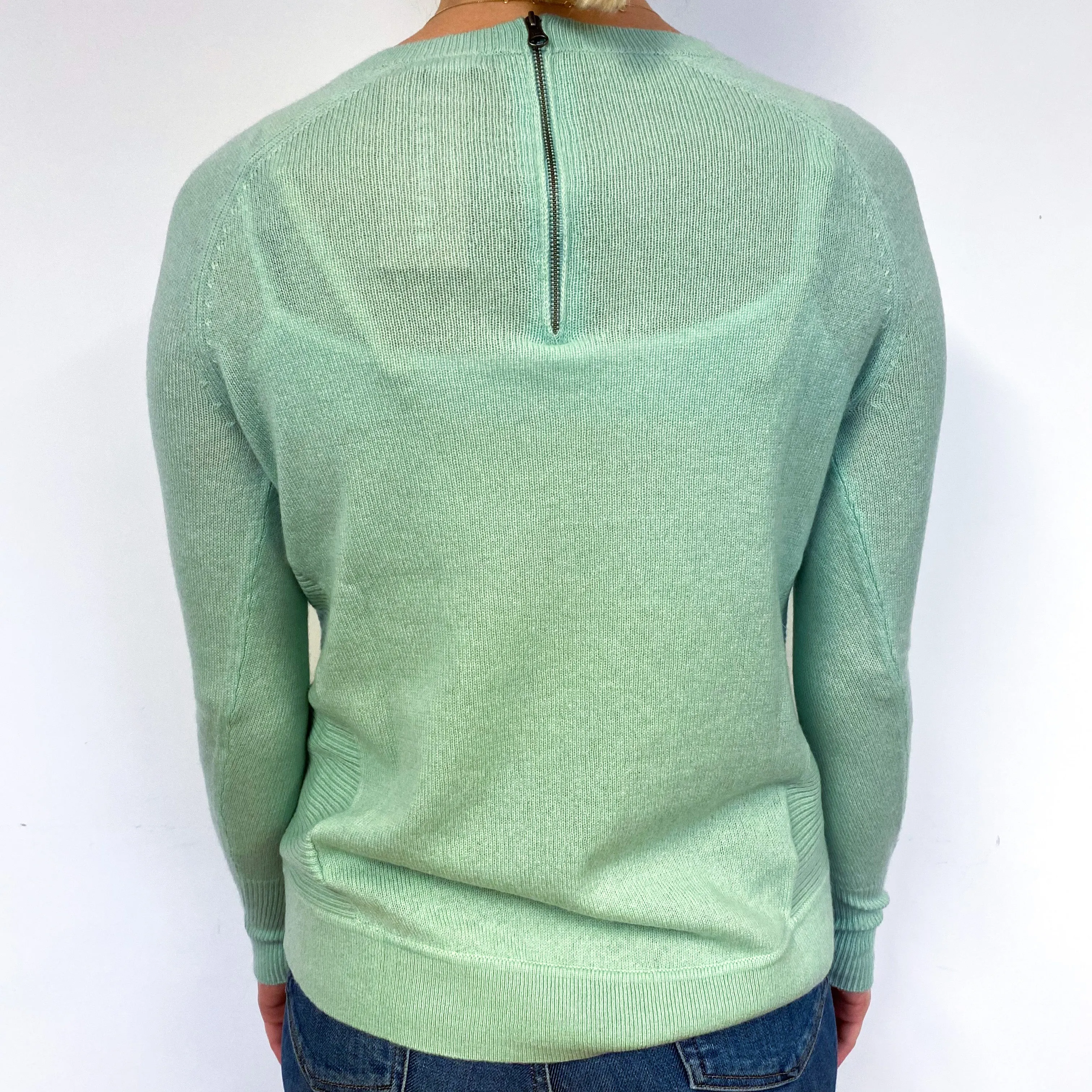 Hellebore Green Crew Neck Jumper Small