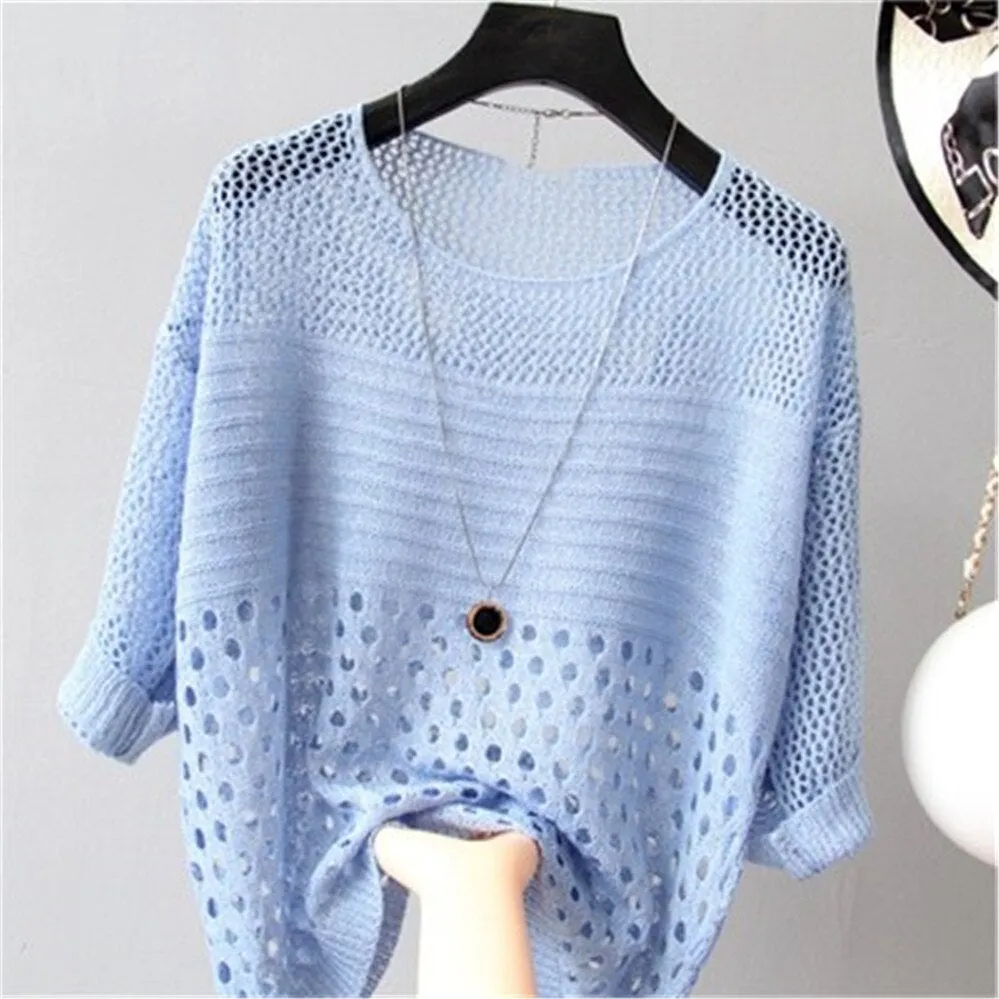 Hollow Out Pull Knitted Jumper Pullovers