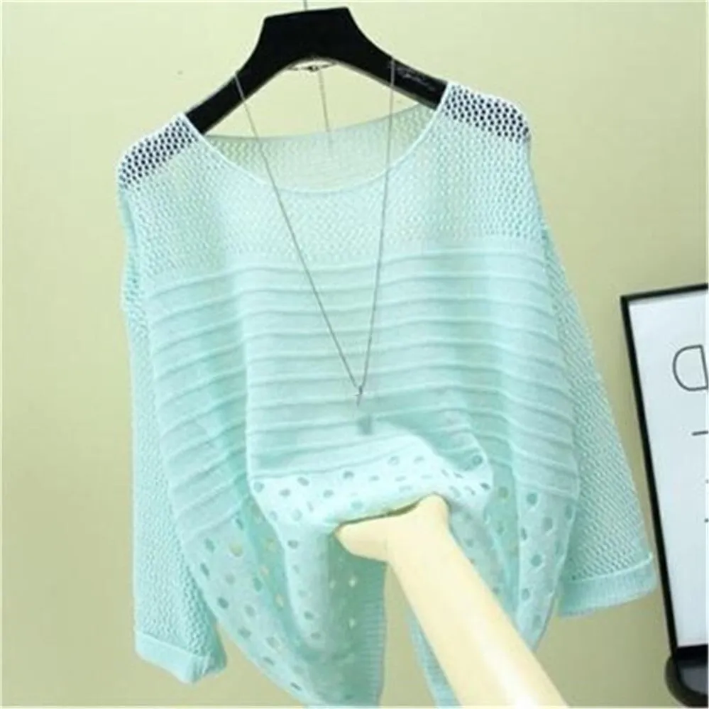 Hollow Out Pull Knitted Jumper Pullovers