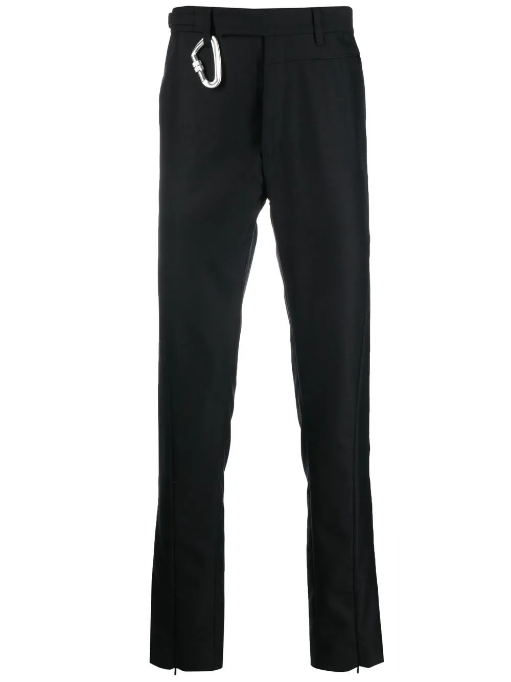 Hook-Embellished Straight Chinos