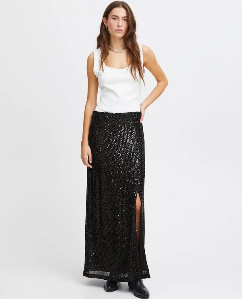 Ichi Fauci Black Skirt