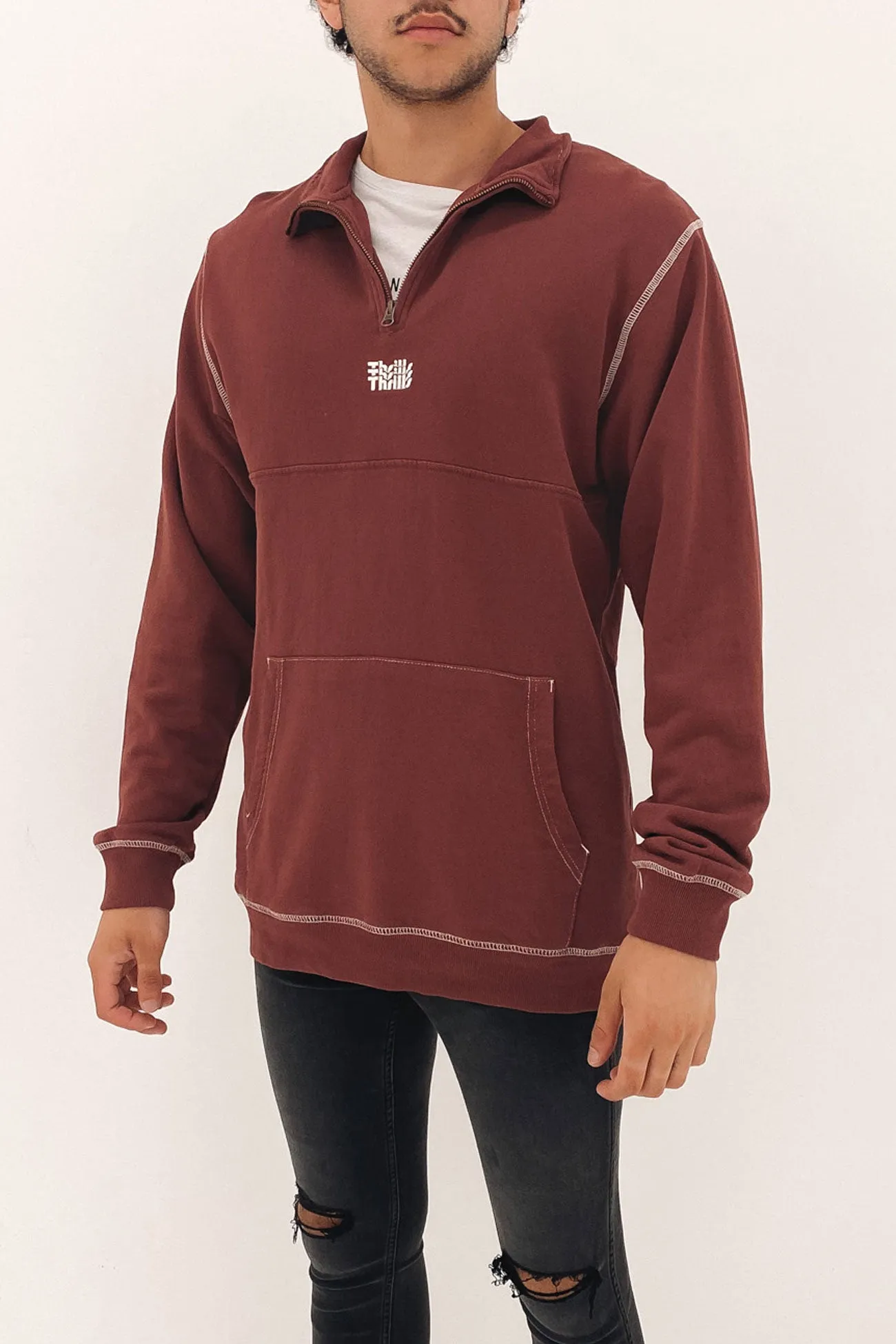 Infinite Thrills Quarter Zip Fleece Rum