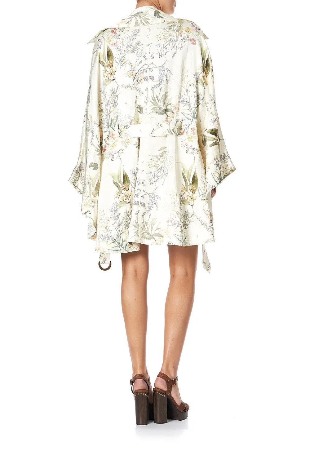 JACKET CAPE WITH PATCH POCKETS GUMNUT GATHERING