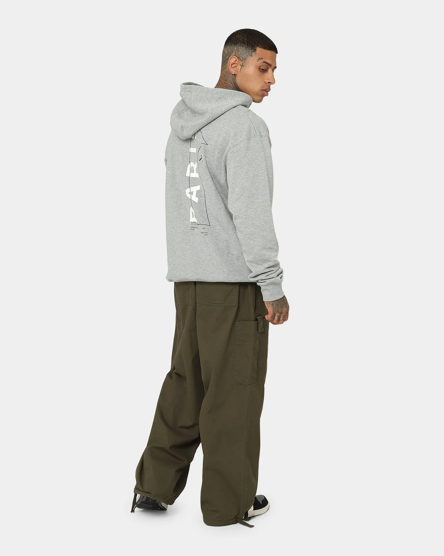 Jordan X Paris Saint-Germain Fleece Pullover Hoodie Dark Grey Heather