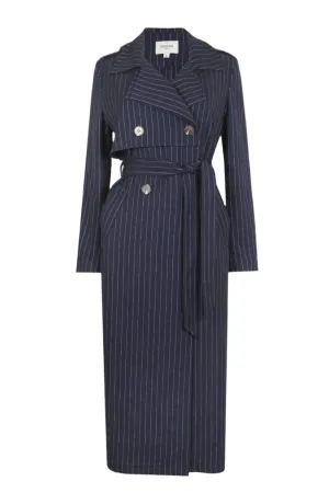 Jovonna  Navy Nadia Trench Coat