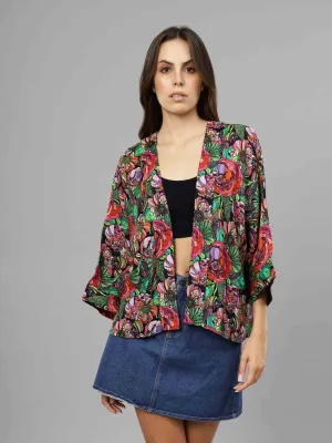 Kimono Short: Bright Jungle