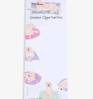 Little Blue House Golden Opportunity Magnetic List Pad
