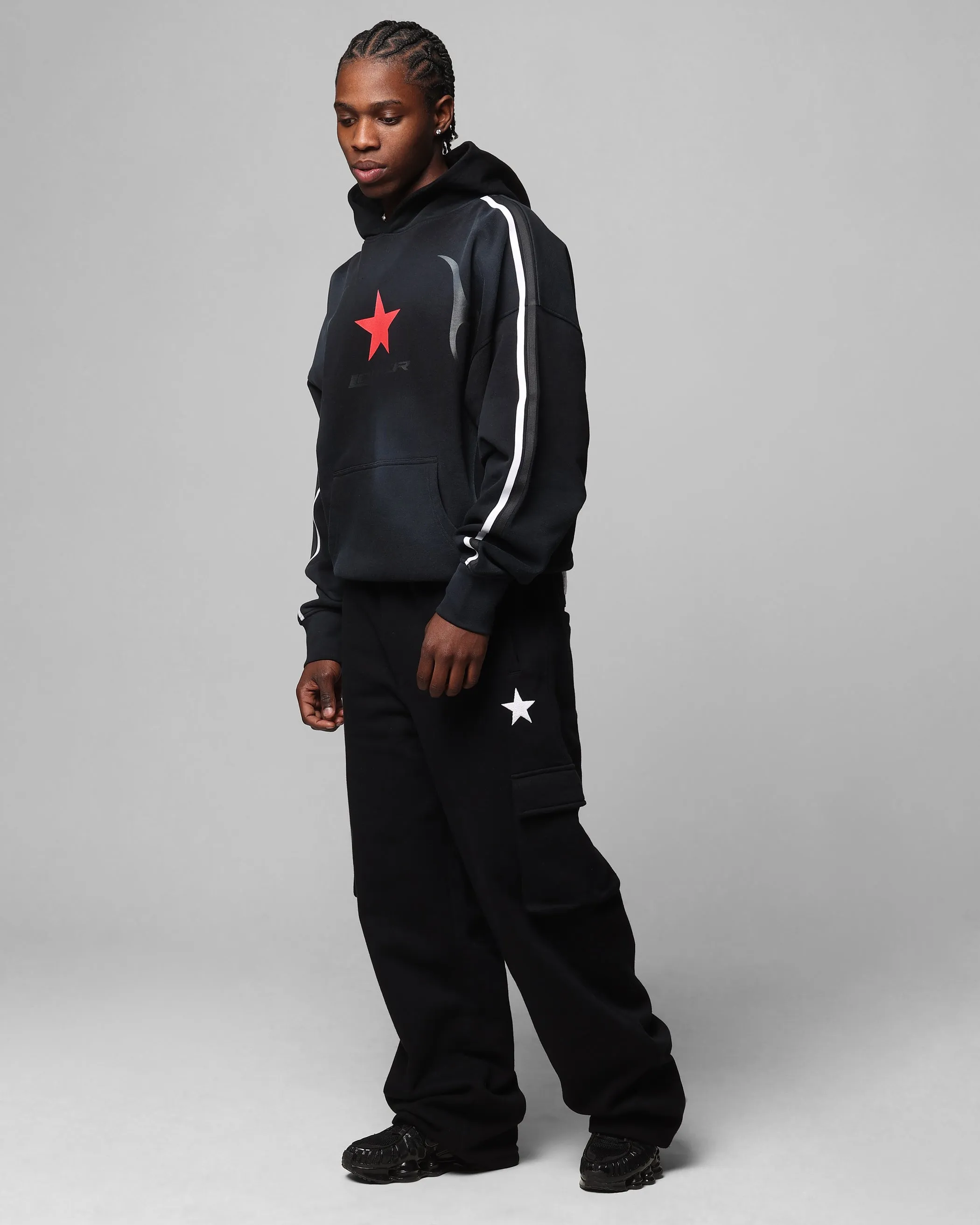 Loiter Trackstar Hoodie Washed Black