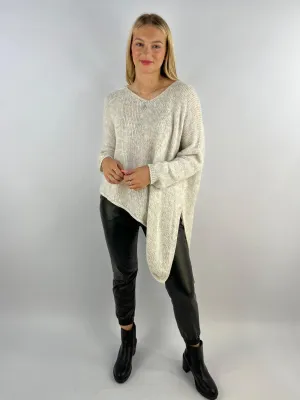Made in Italy Wool Slant Knit Lagenlook