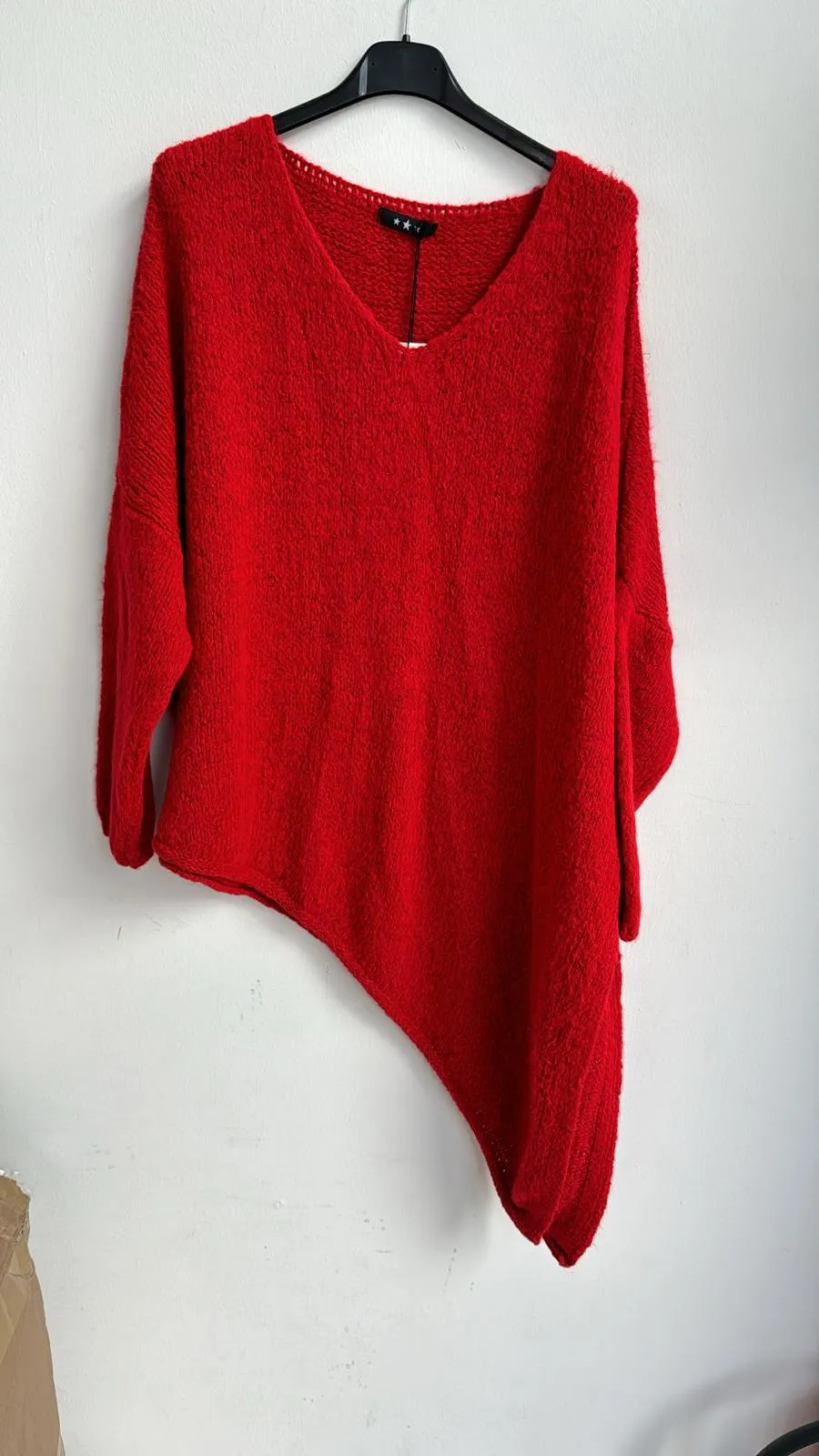 Made in Italy Wool Slant Knit Lagenlook