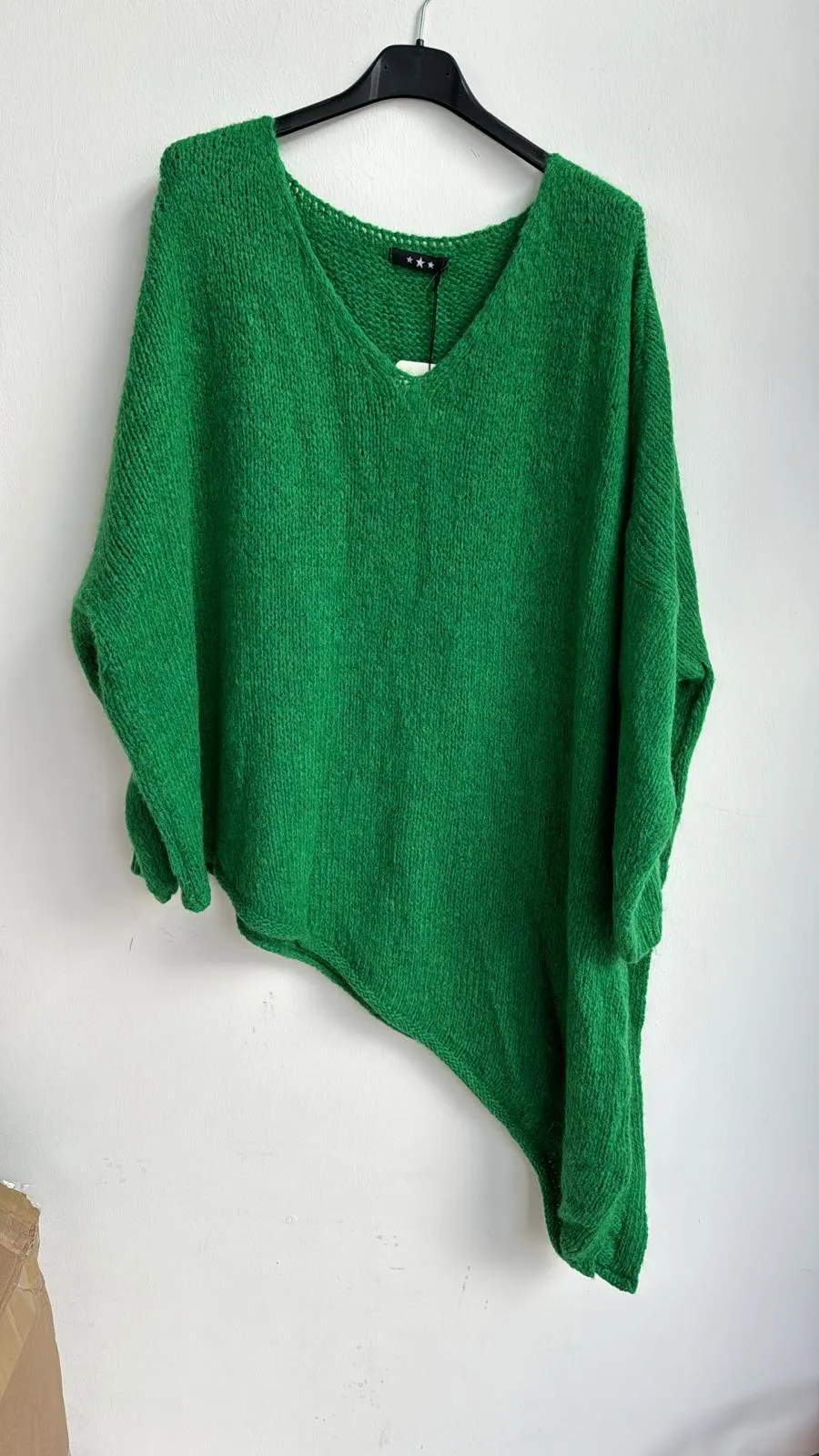 Made in Italy Wool Slant Knit Lagenlook