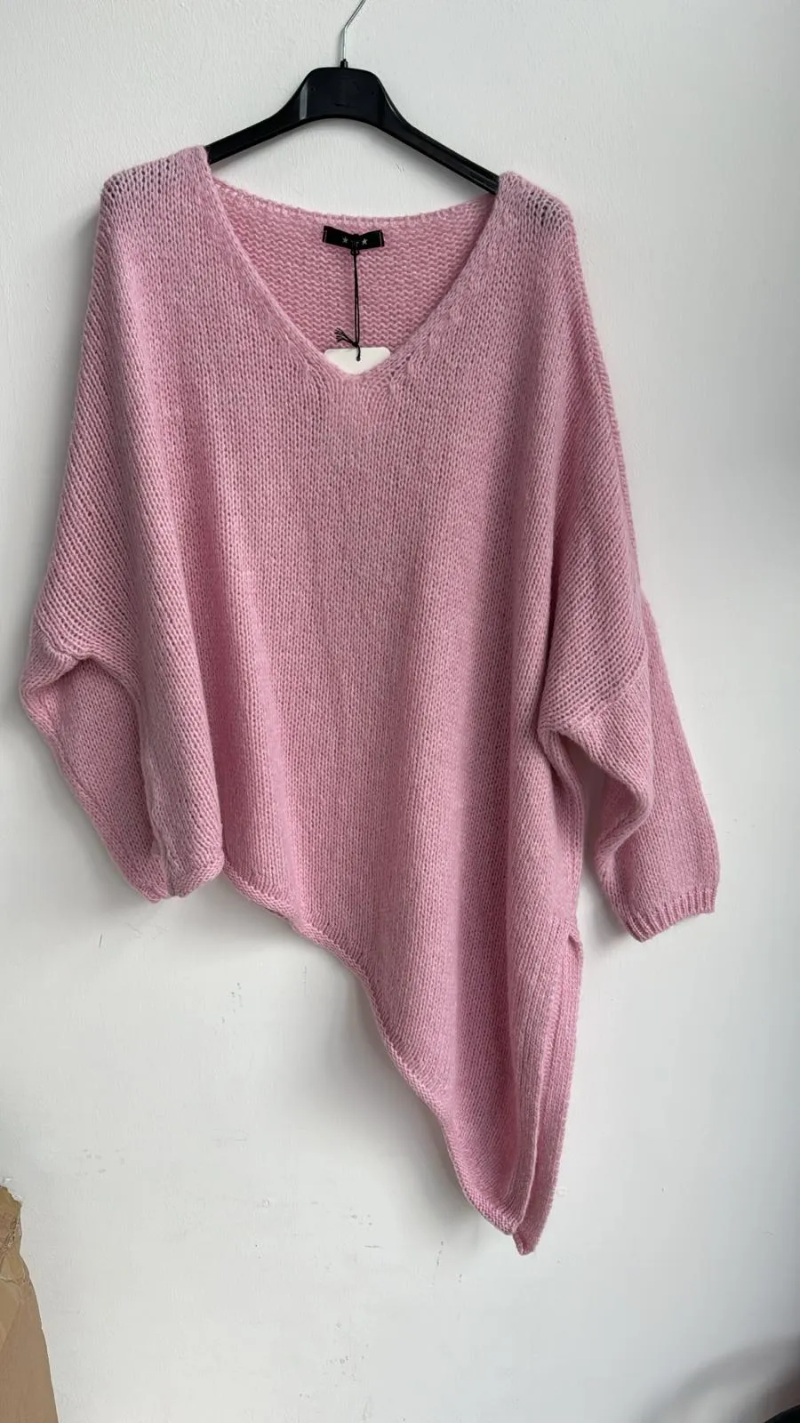 Made in Italy Wool Slant Knit Lagenlook