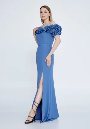 Maxi 3D Flower Maxi Dress