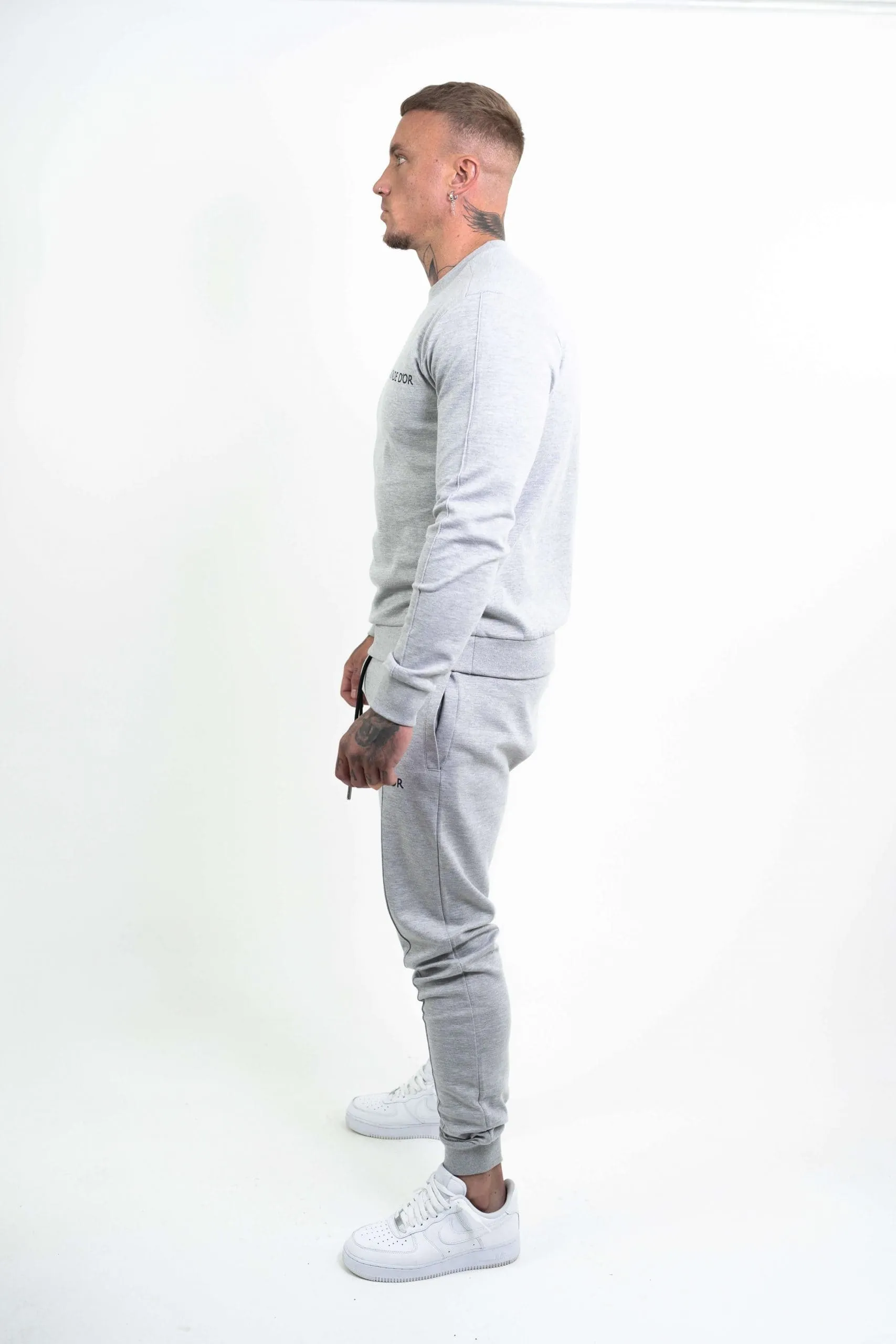 Men's Light Grey Urban Tracksuit Set