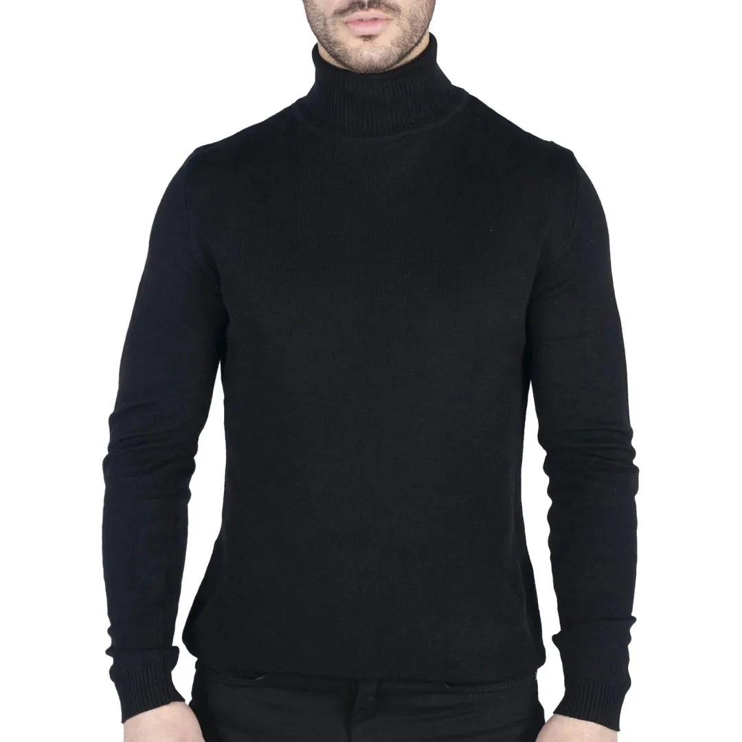 Men's Polar Neck Jumper Roll Neck High Turtle Neck Light Weight
