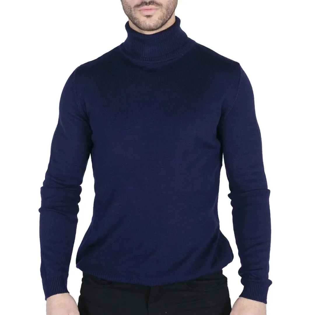 Men's Polar Neck Jumper Roll Neck High Turtle Neck Light Weight