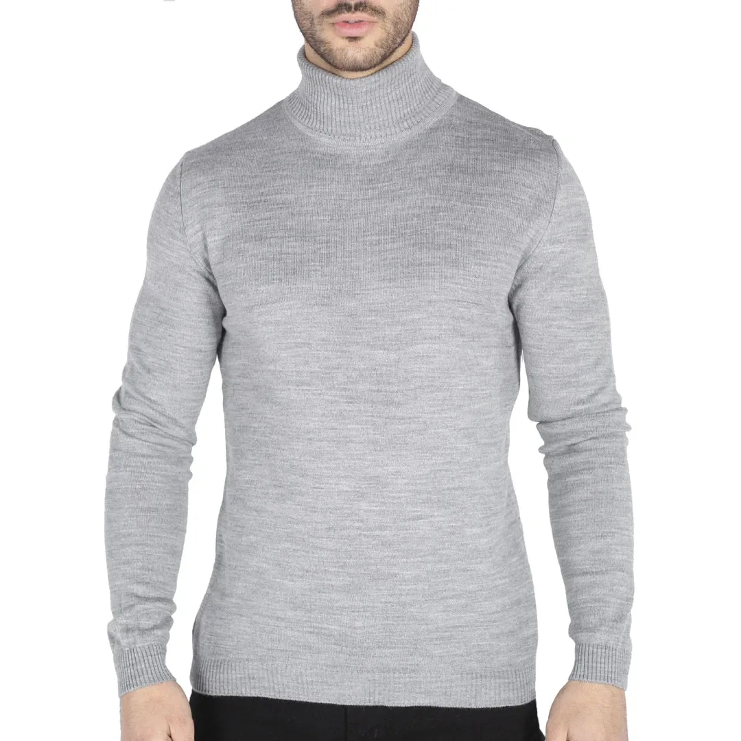 Men's Polar Neck Jumper Roll Neck High Turtle Neck Light Weight