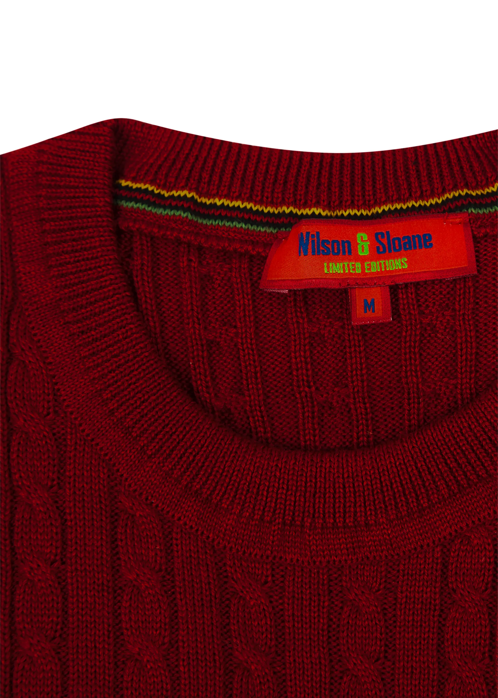 Mens Red Crew Neck Jumpers