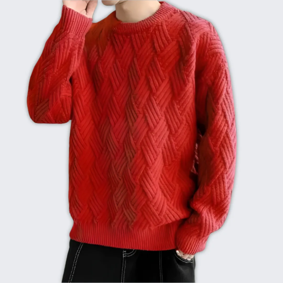 Men's Stylish Knitted Sweater - Soft, Warm & Versatile Jumper