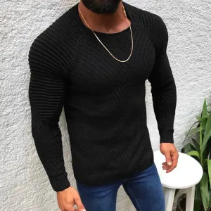 Men's Trendy Long-Sleeve Jumper with a Modern Design | Ideal for Autumn/Winter