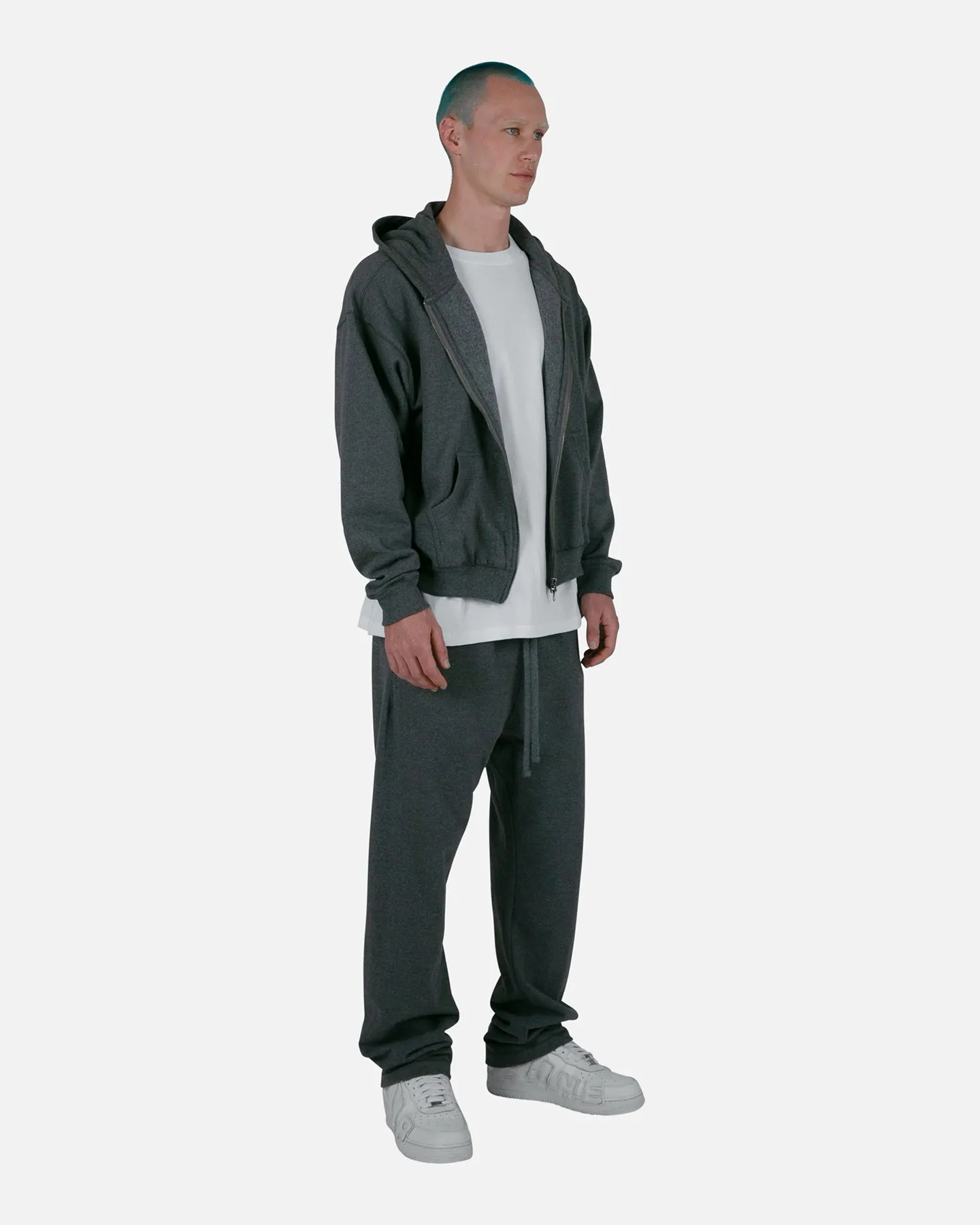 MNML Basic Zip Up Hoodie Dark Heather
