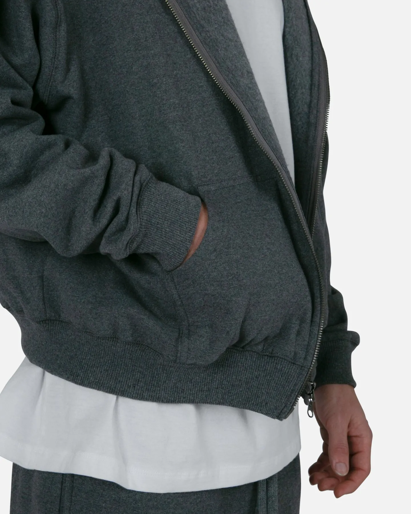 MNML Basic Zip Up Hoodie Dark Heather