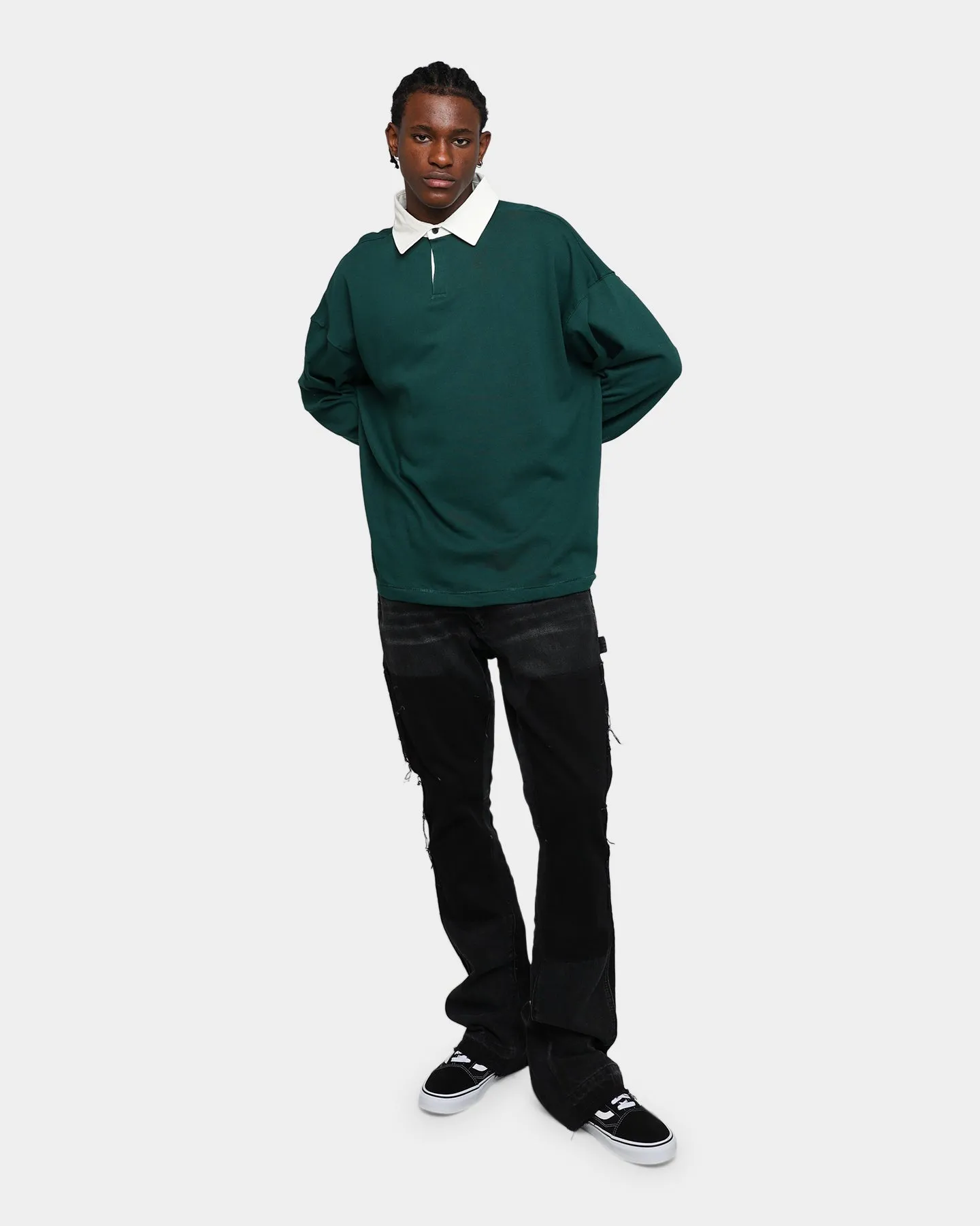 MNML Oversized Rugby Shirt Green