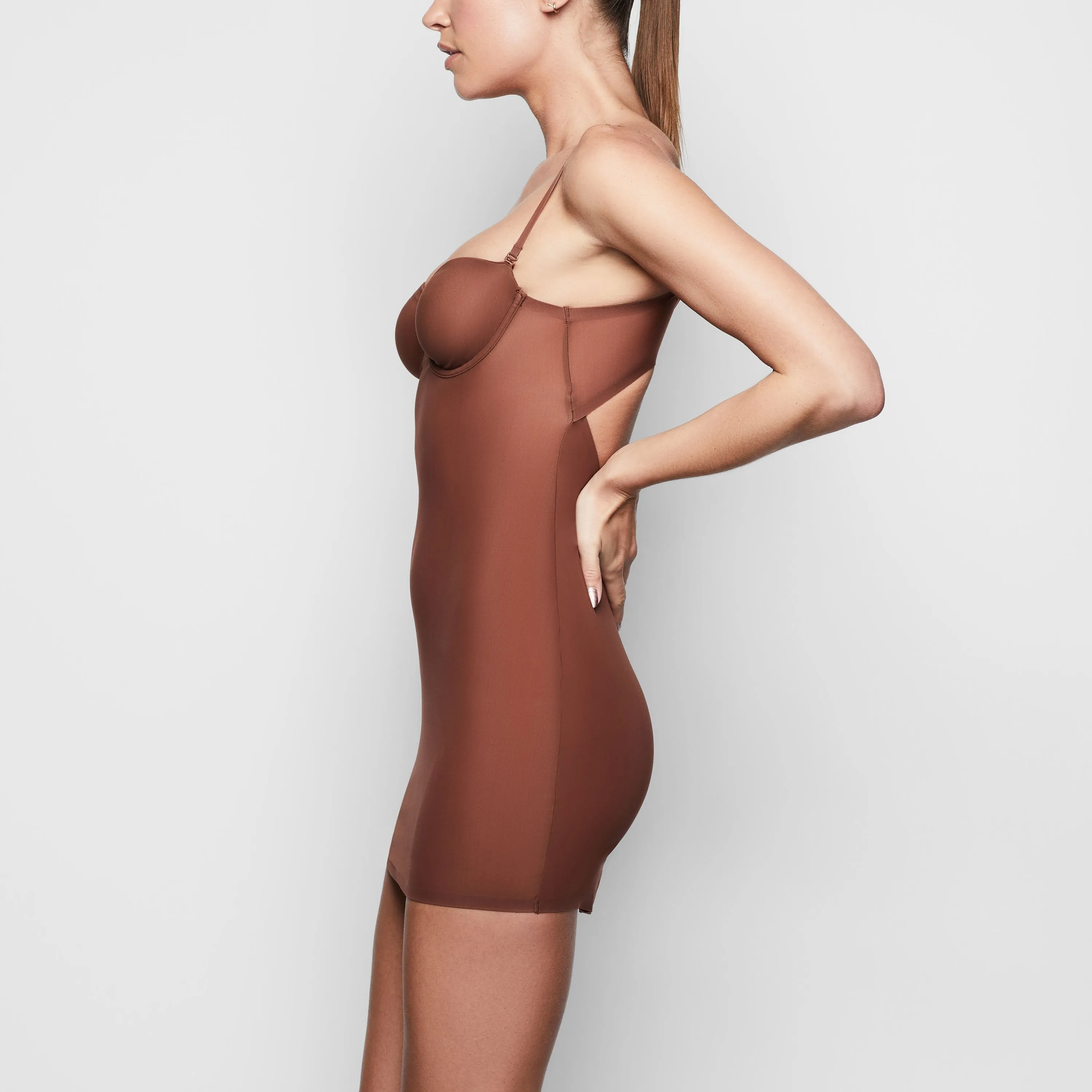 NAKED CONVERTIBLE SLIP DRESS | JASPER