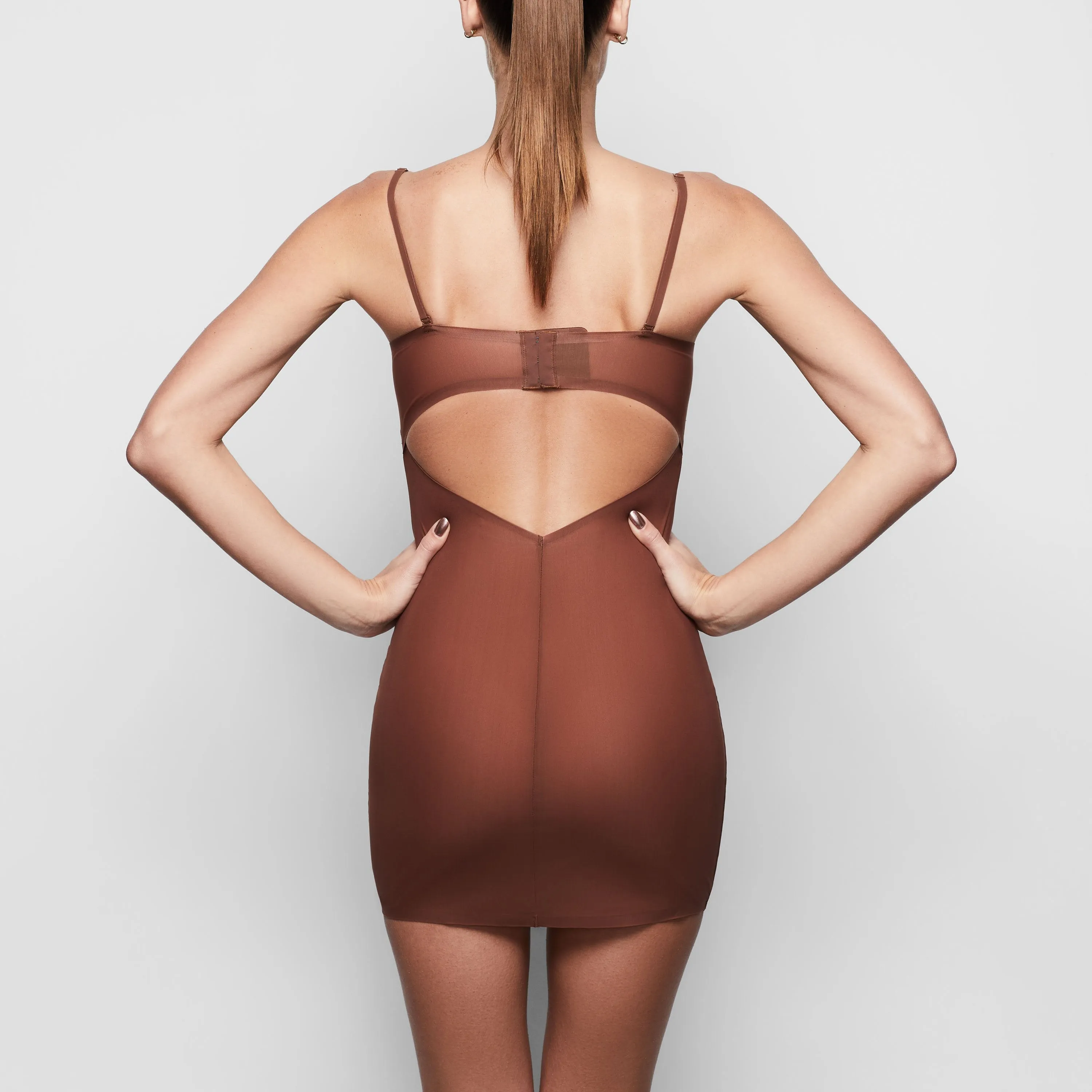 NAKED CONVERTIBLE SLIP DRESS | JASPER