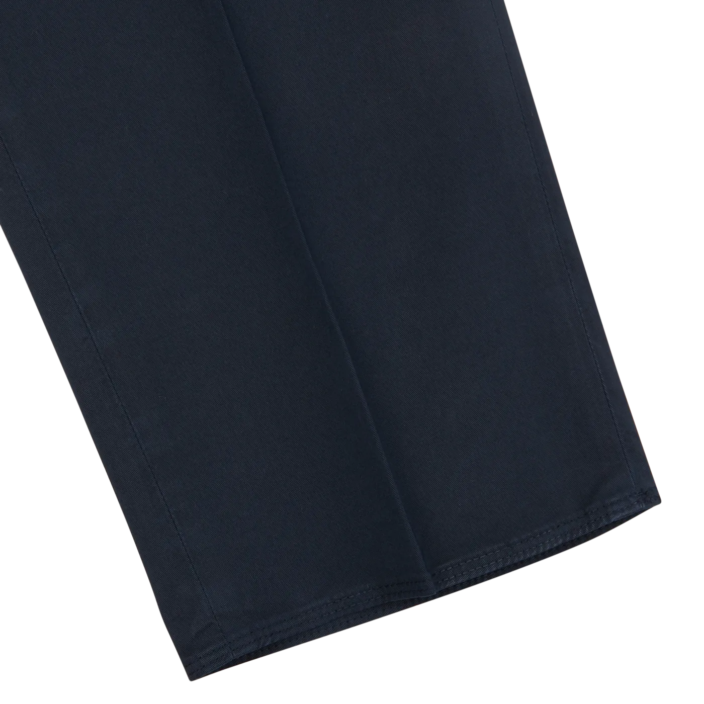 Navy Blue Cotton Stretch Regular Chinos