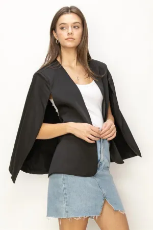 NEW!! Black Cape Blazer