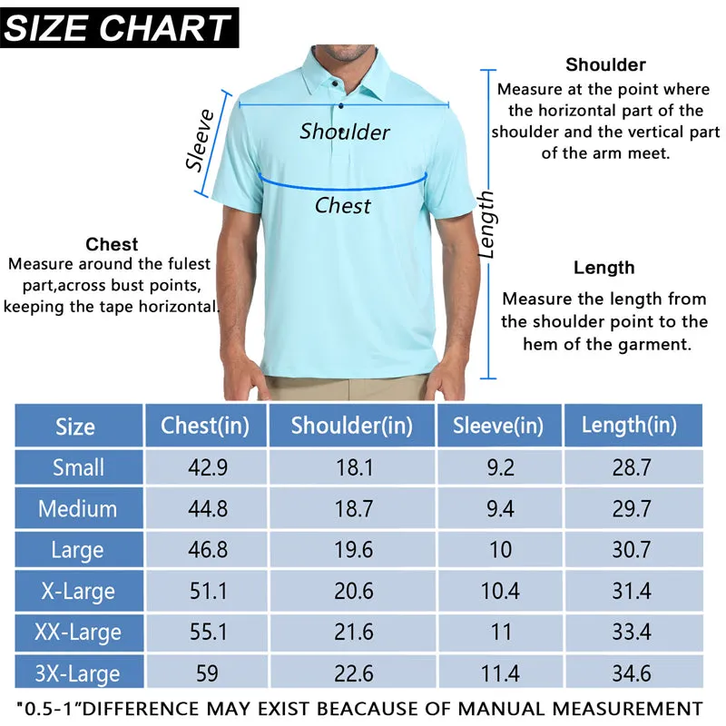 New Performance Fit Short Sleeve Golf Shirt Men Red