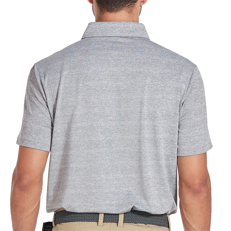 New Performance Fit Short Sleeve Golf Shirt Men Red