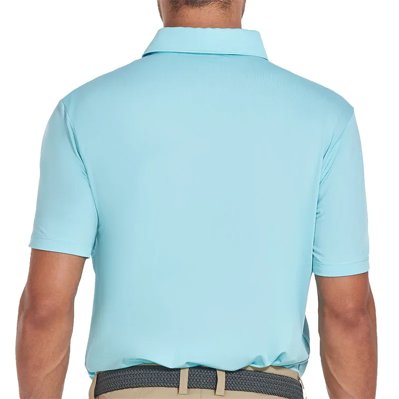 New Performance Fit Short Sleeve Golf Shirt Men Red