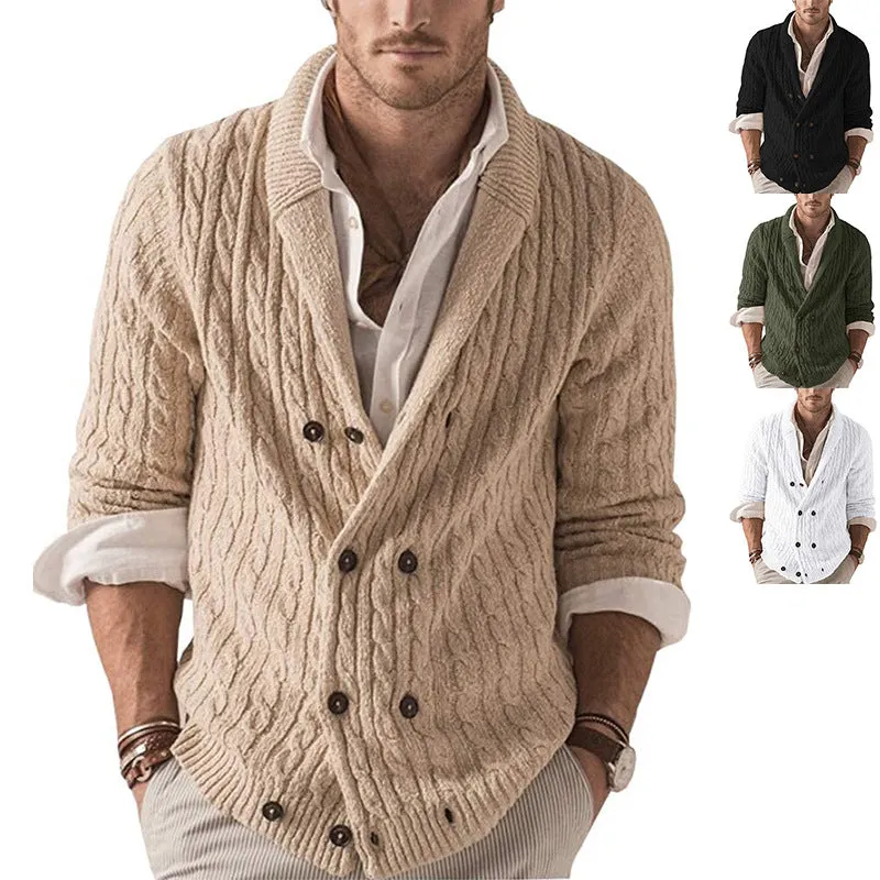 new Winter/Spring solid color knitted jacket