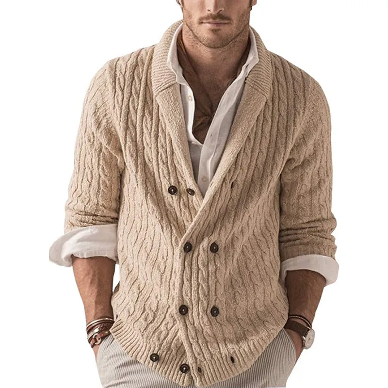 new Winter/Spring solid color knitted jacket