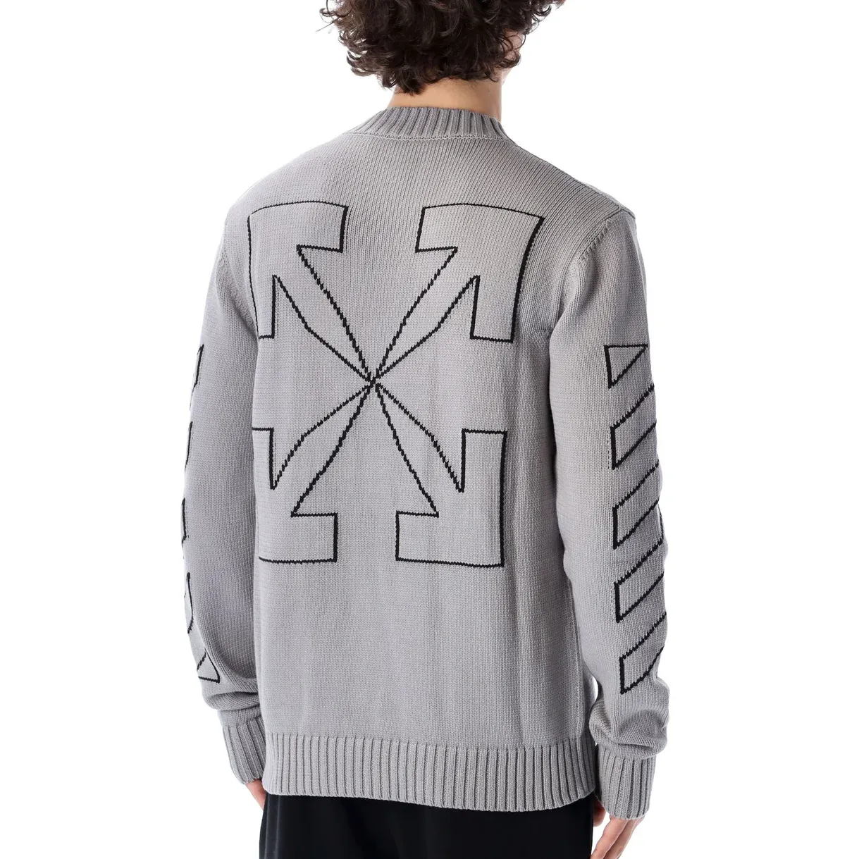 OFF-WHITE Logo Embroidered Jumper