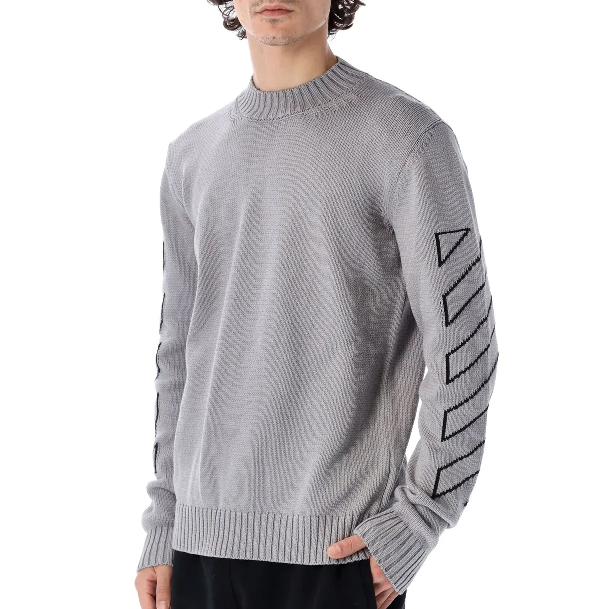 OFF-WHITE Logo Embroidered Jumper
