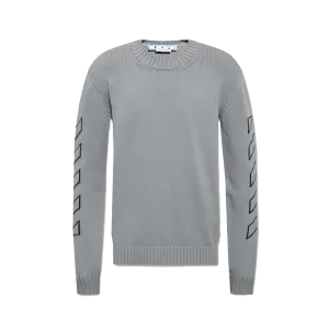 OFF-WHITE Logo Embroidered Jumper