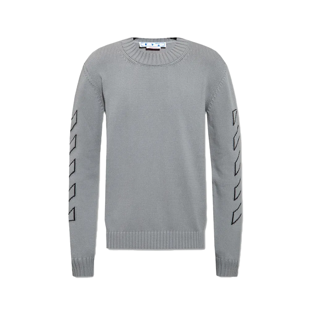OFF-WHITE Logo Embroidered Jumper