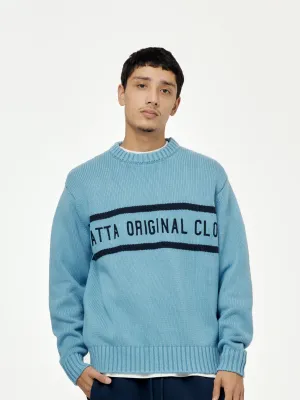 Original Clothing Knitted Jumper (Dusty Blue)