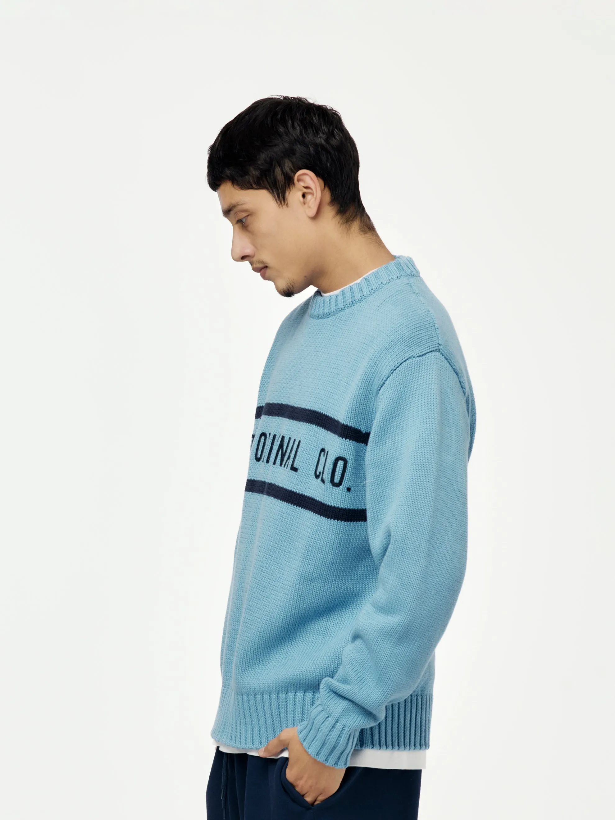 Original Clothing Knitted Jumper (Dusty Blue)
